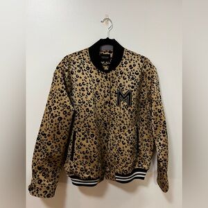 Leopard Print Varsity Jacket